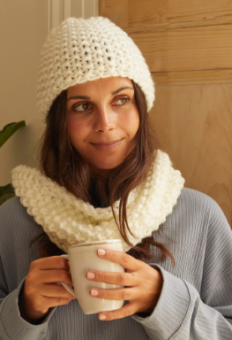 DMC - KIT Snood y gorro - The Cosy Hat & Snood knitting kit