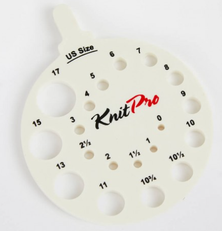 KNITPRO - Medidor de agujas KnitPro
