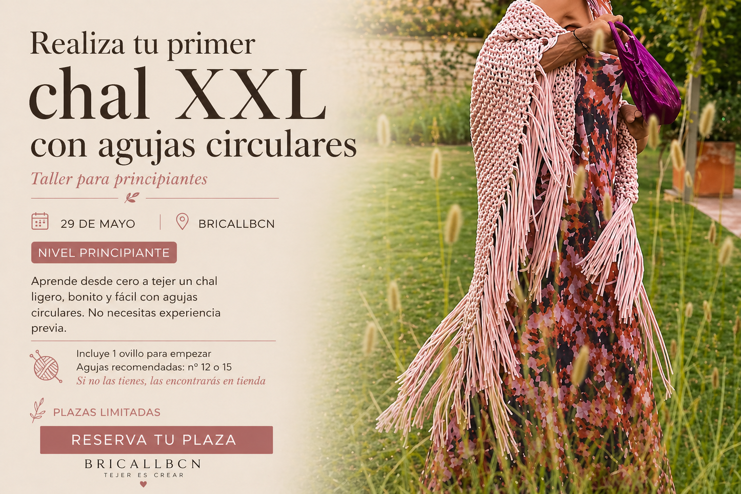 Taller - Iniciación Agujas Circulares - Viernes 29 de Mayo de 17h a 20h