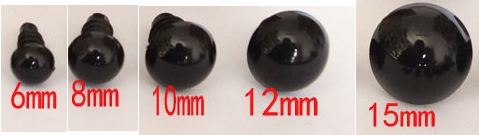 Ojos de seguridad para amigurumis/ muñecas