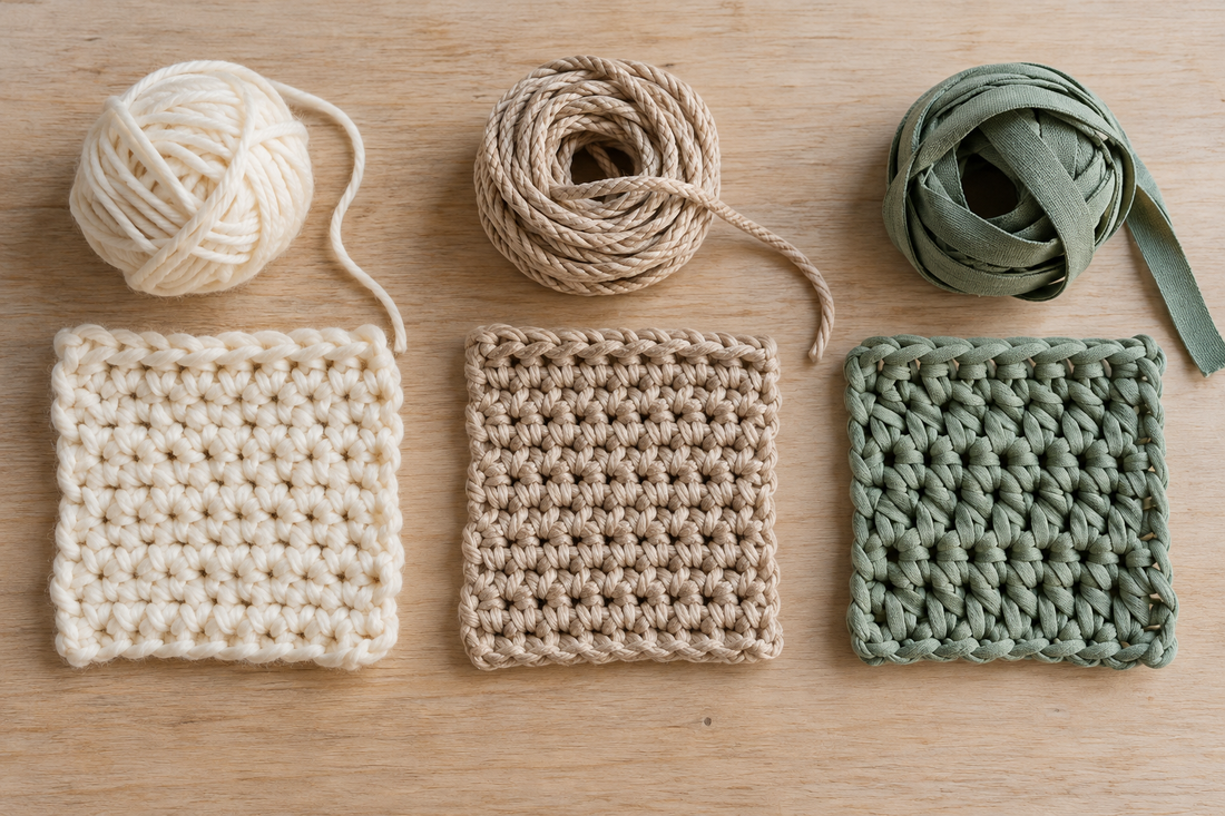 Qué hilo elegir para un bolso de crochet: guía práctica