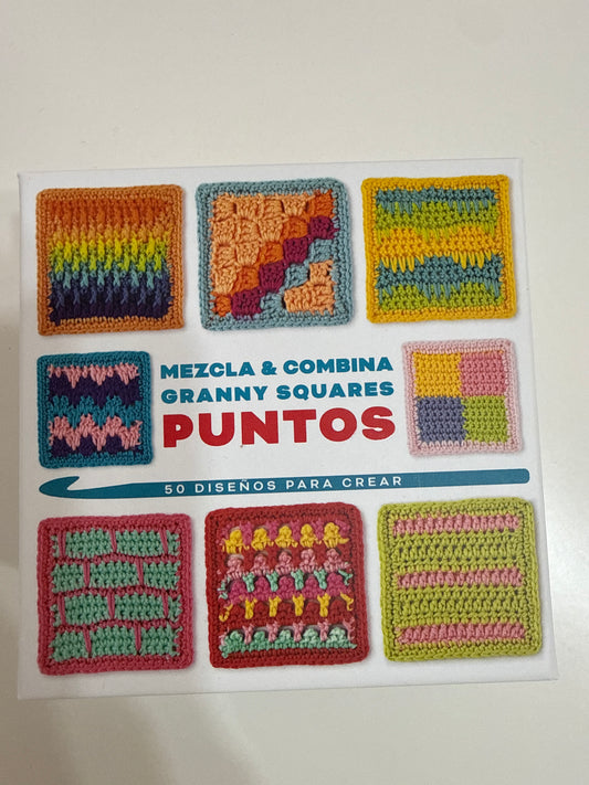 Libro - MEZCLA Y COMBINA GRANNY SQUARES PUNTOS