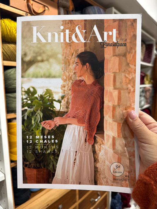 KNIT & ART 12 MESES 12 CHALES  LANAS ALPACA