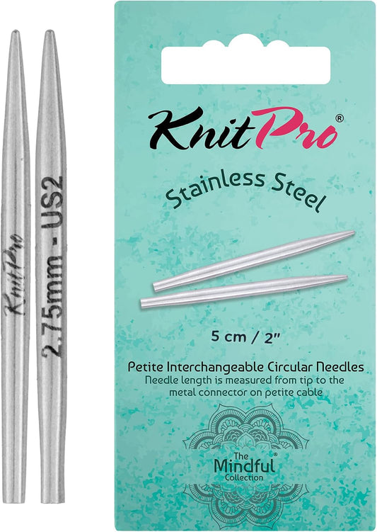 KNIT PRO MINDFUL  STAINLES STEEL 5 CM