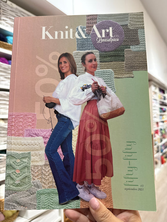 Libro - KNIT & ART FIFTY - FIFTY LANAS ALPACA