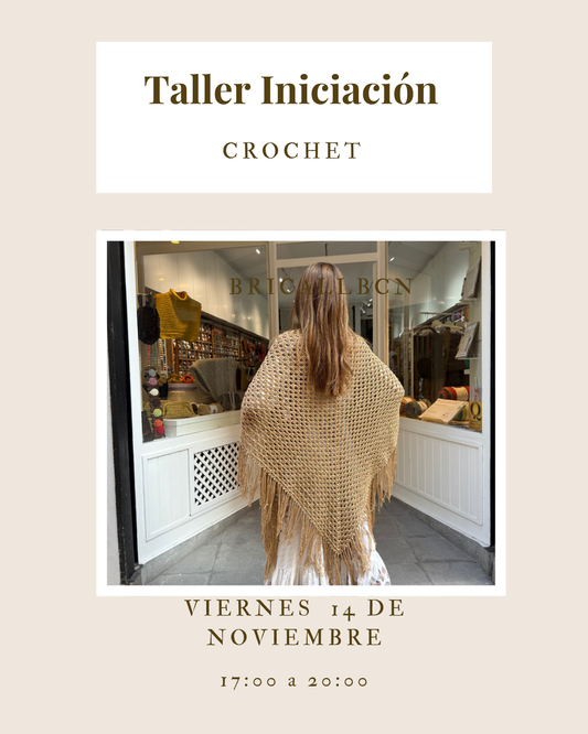 Taller - Iniciación al crochet - Viernes 14 de Noviembre de 17h a 20h