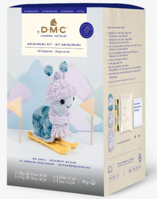 DMC - Kit Amigurumis - Vida en el jardín - Caracol esquiador