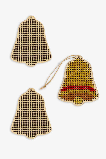 DMC - Listos para bordar: Adornos navideños en forma de campana