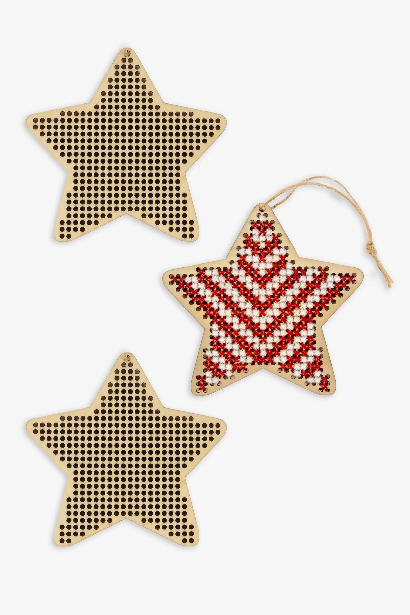 DMC - Listos para bordar: Adornos navideños en forma de estrellas