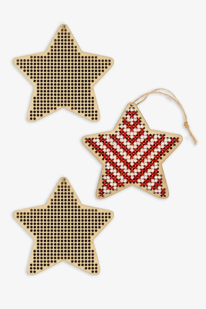 DMC - Listos para bordar: Adornos navideños en forma de estrellas