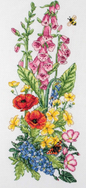 DMC - KIT Counted Cross Stitch Kit: Floral Collection: Cottage Garden Floral
