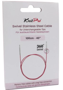 KNITPRO  Cable de acero giratorio 360