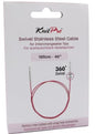KNITPRO  Cable de acero giratorio 360