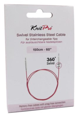 KNITPRO  Cable de acero giratorio 360