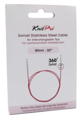 KNITPRO  Cable de acero giratorio 360