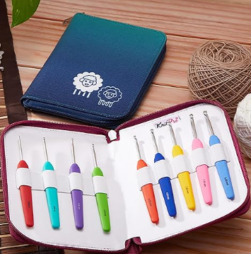 KNITPRO -  Estuche Ganchillo Waves Rojo