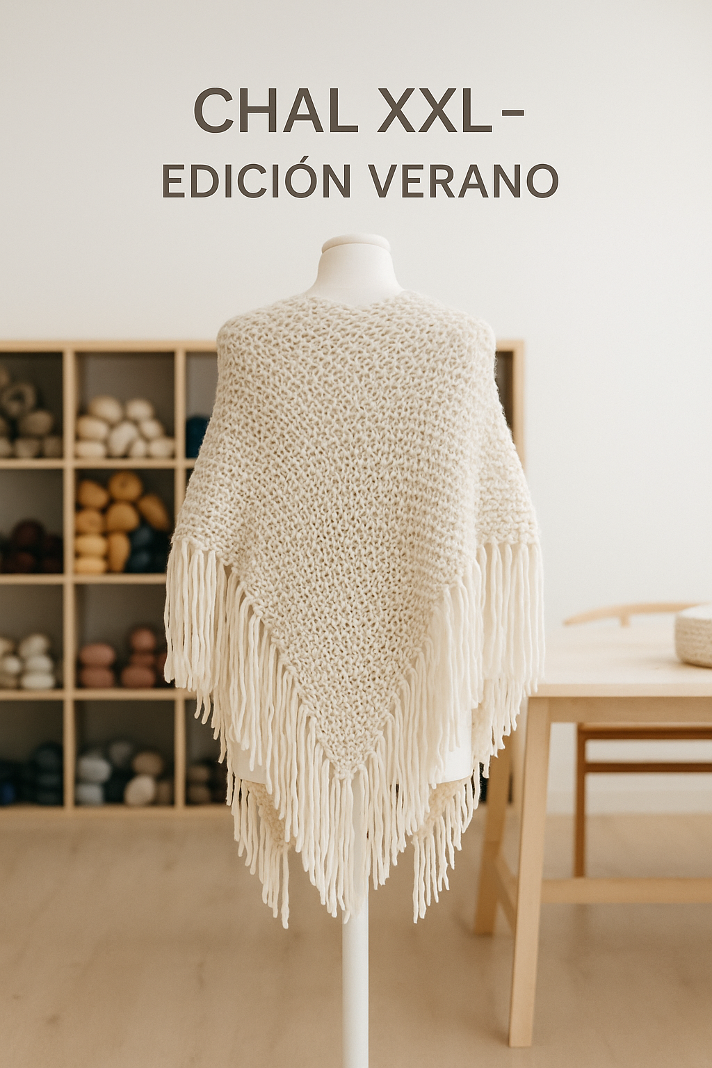 Taller - Inicios a las agujas circulares – Chal XXL (edición verano) - Sábado 17 Mayo de 10h a 13h