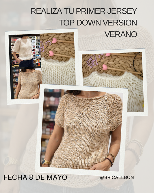 Taller - Jersey con Agujas Circulares Versión Verano - Viernes 8 de Mayo de 17h a 20h