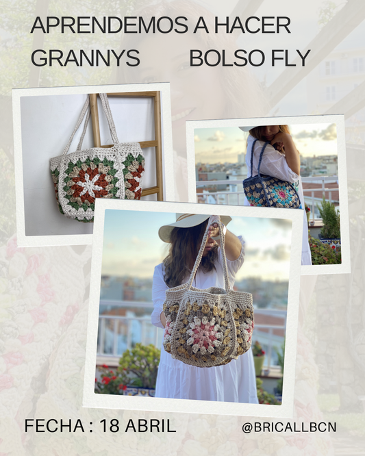 Taller - Bolso Fly  - Sábado 18 Abril de 10h a 13h. .