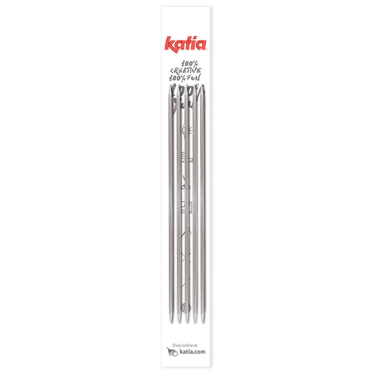 KATIA Agujas doble punta aluminio 20cm - Calcetines
