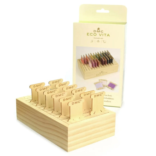 DMC  - Caja con 24 tarjetas de madera