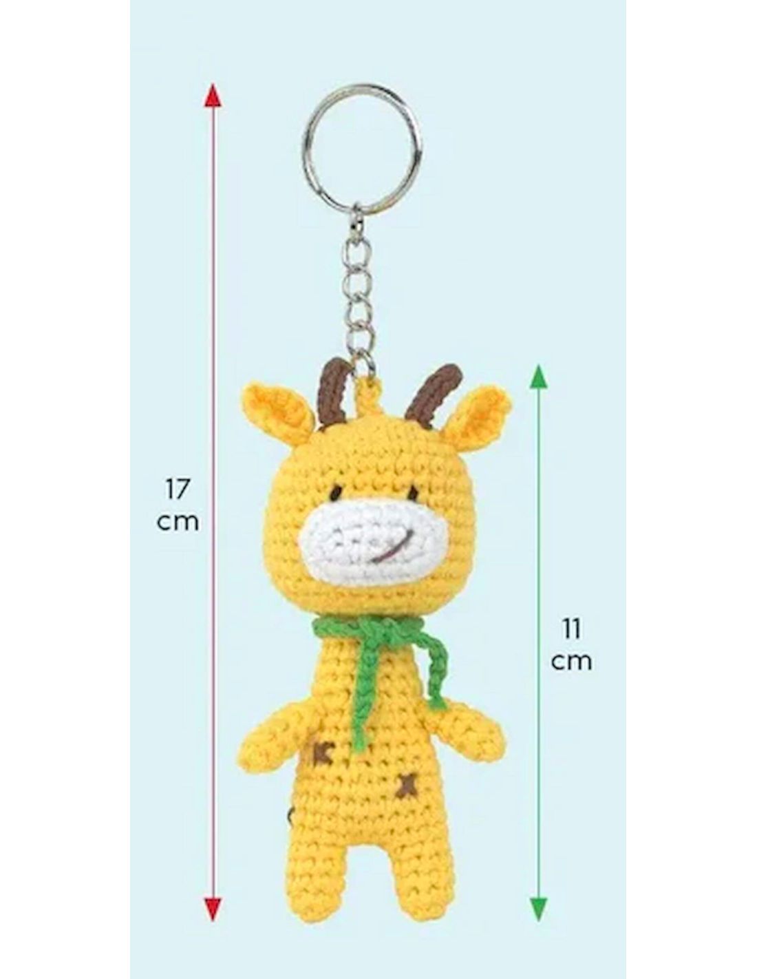 ANCHOR - Kit  Llavero Mini Amigurumi Crochet «Gigi The Giraffe»