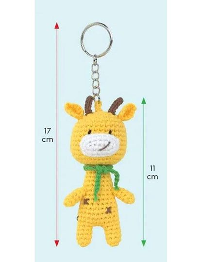 ANCHOR - Kit  Llavero Mini Amigurumi Crochet «Gigi The Giraffe»