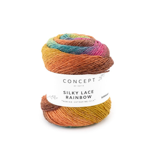 KATIA CONCEPT SILKY LACE RAINBOW