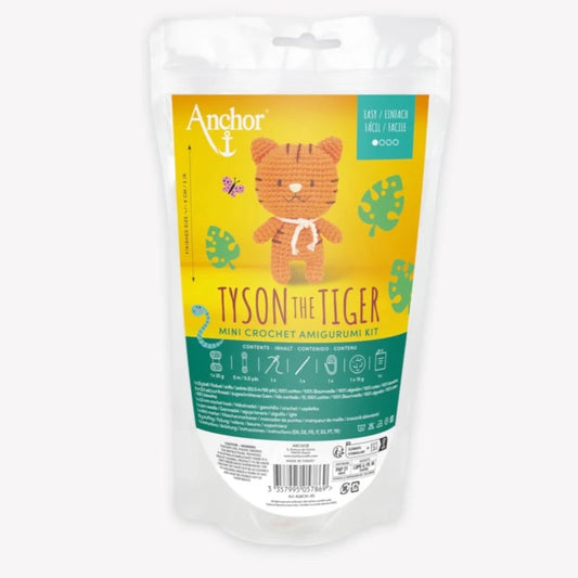 ANCHOR - Kit mini amigurumi crochet TYSON THE TIGER